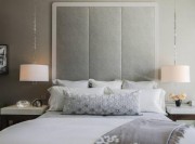 淡雅清新美式風格70平米小戶型臥室背景墻裝修效果圖