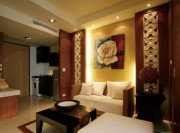 自然溫婉中式風(fēng)格60平米小戶(hù)型客廳背景墻裝修效果圖 自然溫婉中式風(fēng)格60平米小戶(hù)型客廳背景墻裝修效果圖