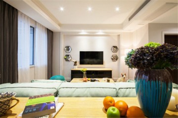 簡約田園風格80平米小戶型裝修效果圖