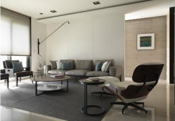 連貫淡雅日式風(fēng)格160平米四居室客廳背景墻裝修效果圖