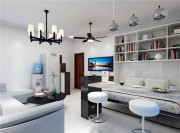 簡(jiǎn)約時(shí)尚的北歐風(fēng)格一居室客廳裝修效果圖