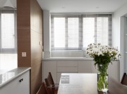 獅山名門現代簡約三居室餐廳裝修實景案例