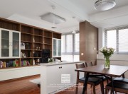 獅山名門現代簡約三居室餐廳裝修實景案例