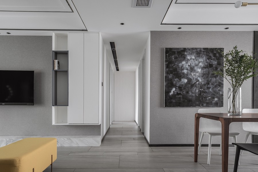 現(xiàn)代簡約風格一居室客廳裝修效果圖