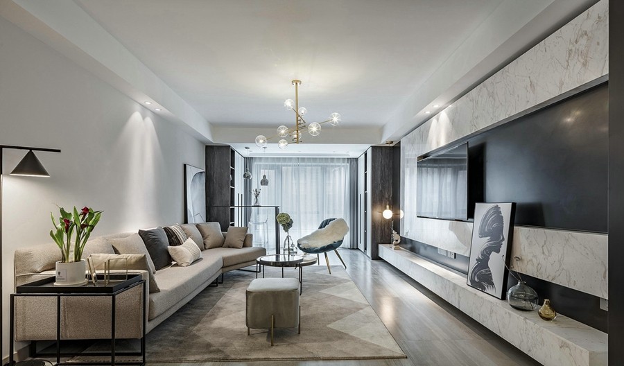 現(xiàn)代簡(jiǎn)約風(fēng)格客廳裝修效果圖