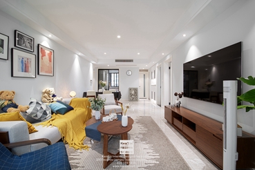 海亮長橋府現(xiàn)代簡約風(fēng)格三居室裝修實景案例