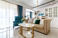 金地名悅簡歐風(fēng)格三居室裝修實景案例