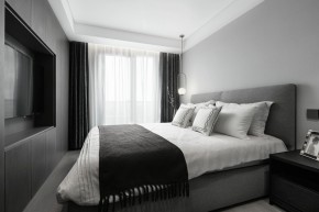 現代簡約風格別墅臥室裝修效果圖