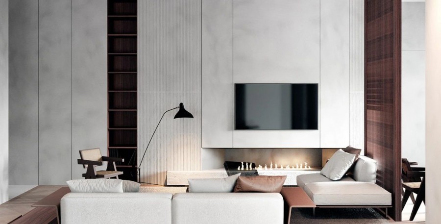 一居室現(xiàn)代簡約風(fēng)格客廳效果圖