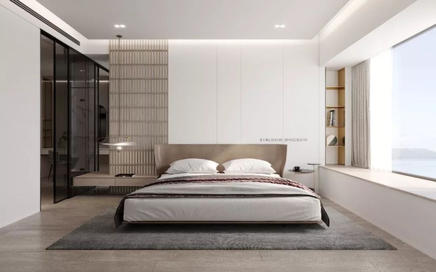 500平現(xiàn)代簡約風格臥室效果圖