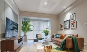 北歐風三居室客廳效果圖