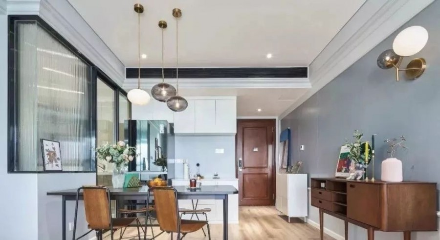 北歐風三居室臥室效果圖