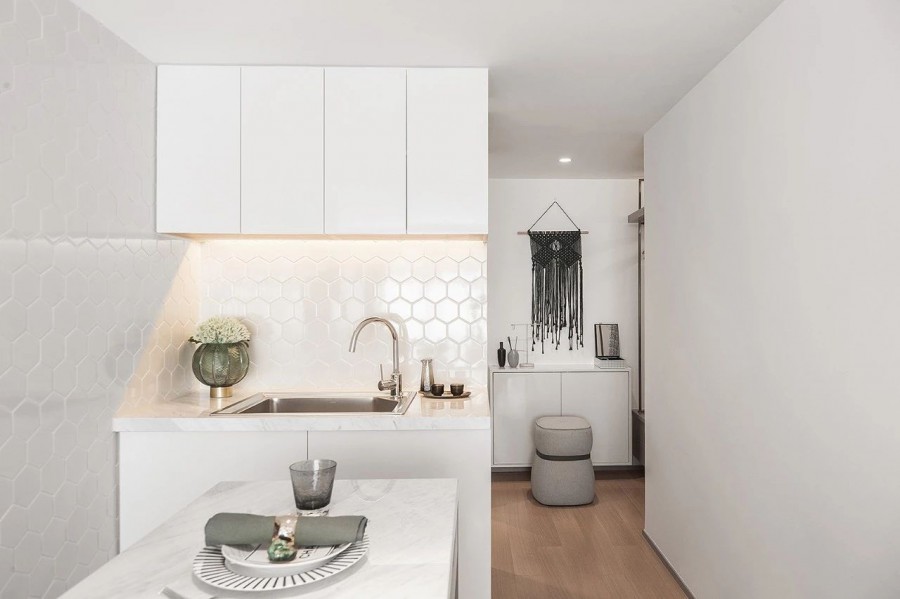 現代風格兩居室廚房效果圖