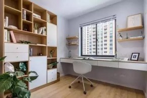 現(xiàn)代簡(jiǎn)約風(fēng)格三居室書房裝修效果圖