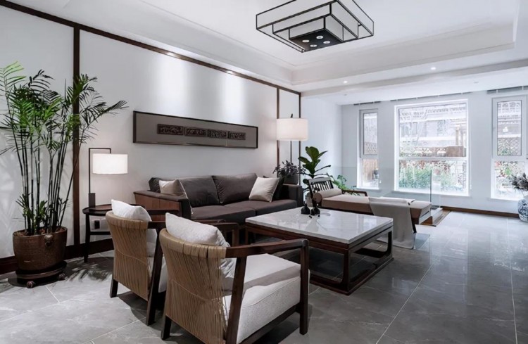 簡潔大氣的中式風，隱藏的會客廳太棒了！