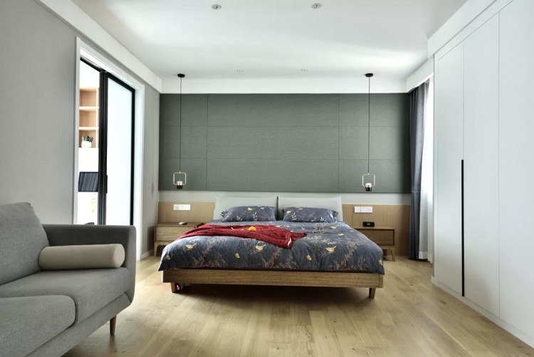 現(xiàn)代簡約風格三居室臥室裝修效果圖