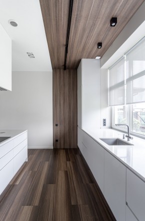 簡約復(fù)式風格三居室廚房裝修效果圖