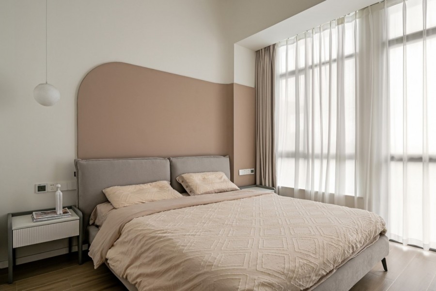 現代日式風格三居室臥室裝修效果圖