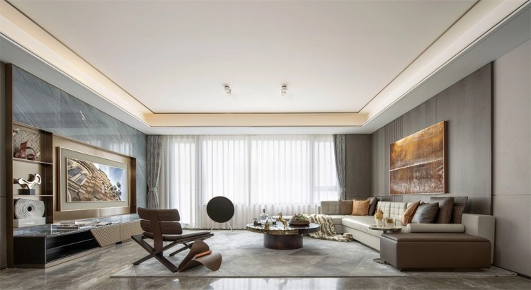 現代風格四居室裝修效果圖