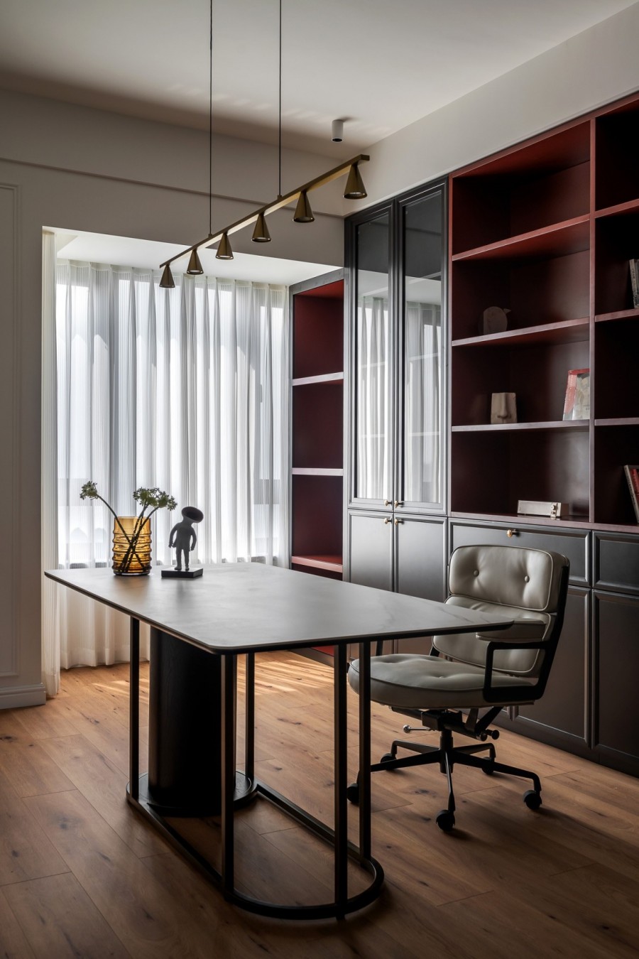 法式混搭風(fēng)格書(shū)房裝修效果圖