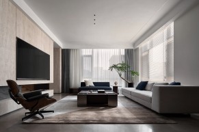 現代簡約風格別墅客廳裝修效果圖