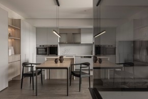 現(xiàn)代簡約風(fēng)格四居室餐廳裝修效果圖