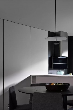 現代簡約大平層客餐廳裝修效果圖