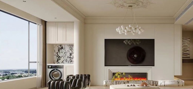 現代簡約兩居室裝修效果圖