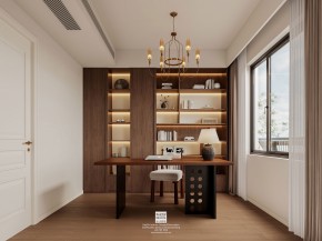 紫金灣花園輕法式別墅書(shū)房裝修效果圖