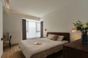 原木風復式主臥裝修效果圖