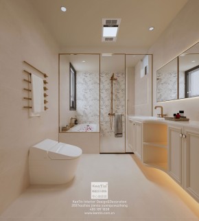 陽光假日復式法式復古衛生間裝修效果圖