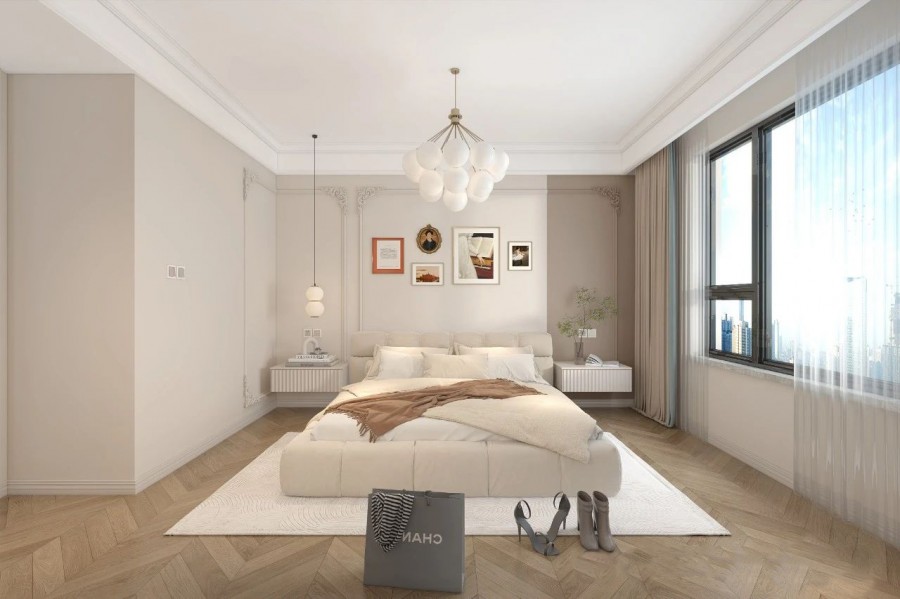 現代法式臥室23裝修效果圖