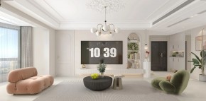 現代法式兒客廳裝修效果圖