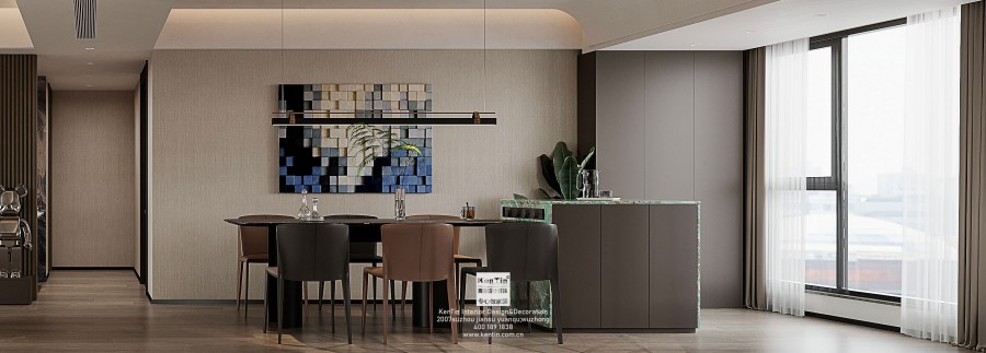 太澤之星現代意式大平層餐廳1裝修效果圖