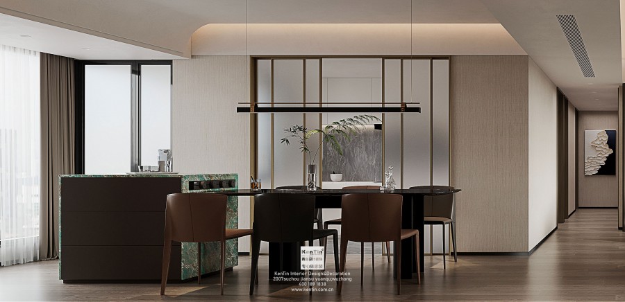 太澤之星現代意式大平層餐廳裝修效果圖