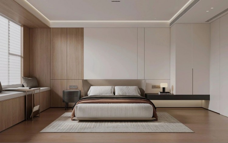 現代意式三居室臥室裝修效果圖