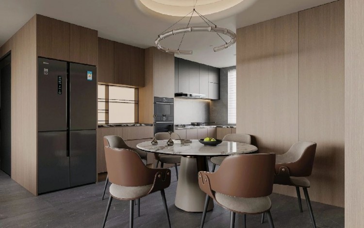 現代意式三居室餐廳裝修效果圖