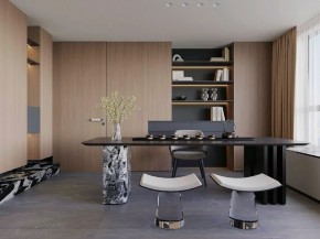 現代意式三居室書房裝修效果圖