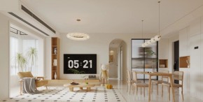 北歐原木風兩居室客廳裝修效果圖