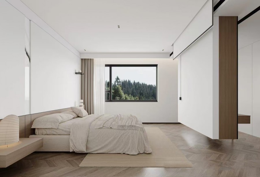 現代簡約大平層臥室2裝修效果圖