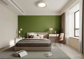 現代簡約三居室臥室1裝修效果圖