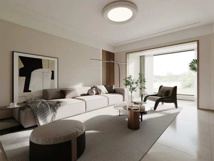 現代簡約三居室裝修效果圖