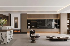 現代簡約大平層客廳3裝修效果圖_副本1