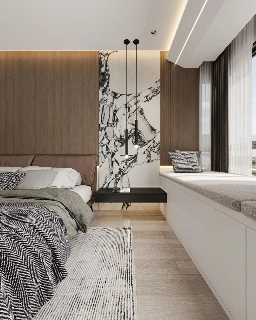 現代簡約大平層臥室裝修效果圖