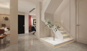 現代法式復試樓梯裝修效果圖