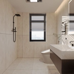 現代簡約三居室衛生間裝修效果圖