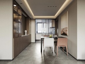 現代簡約三居室餐廳裝修效果圖