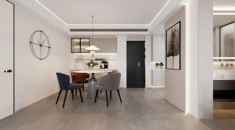 現代簡約三居室裝修效果圖