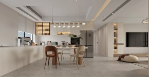 現代簡約三居室餐廳裝修效果圖