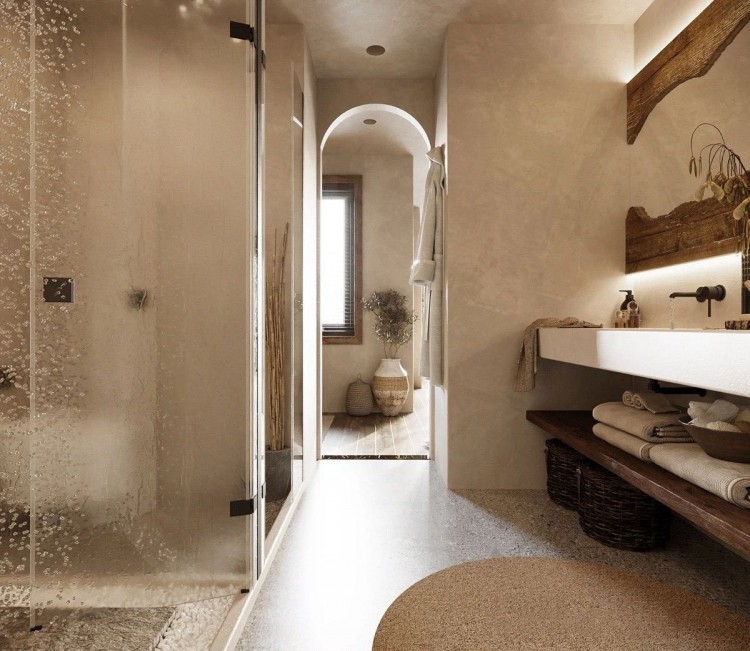 原木風兩居室衛生間1裝修效果圖